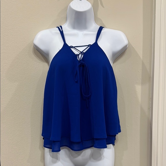 Blue Strappy Women's Top- small - Picture 1 of 5